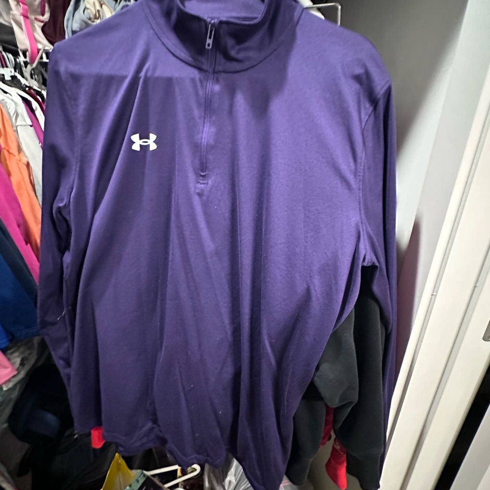 Under Armour Purple Quarter-Zip Pullover